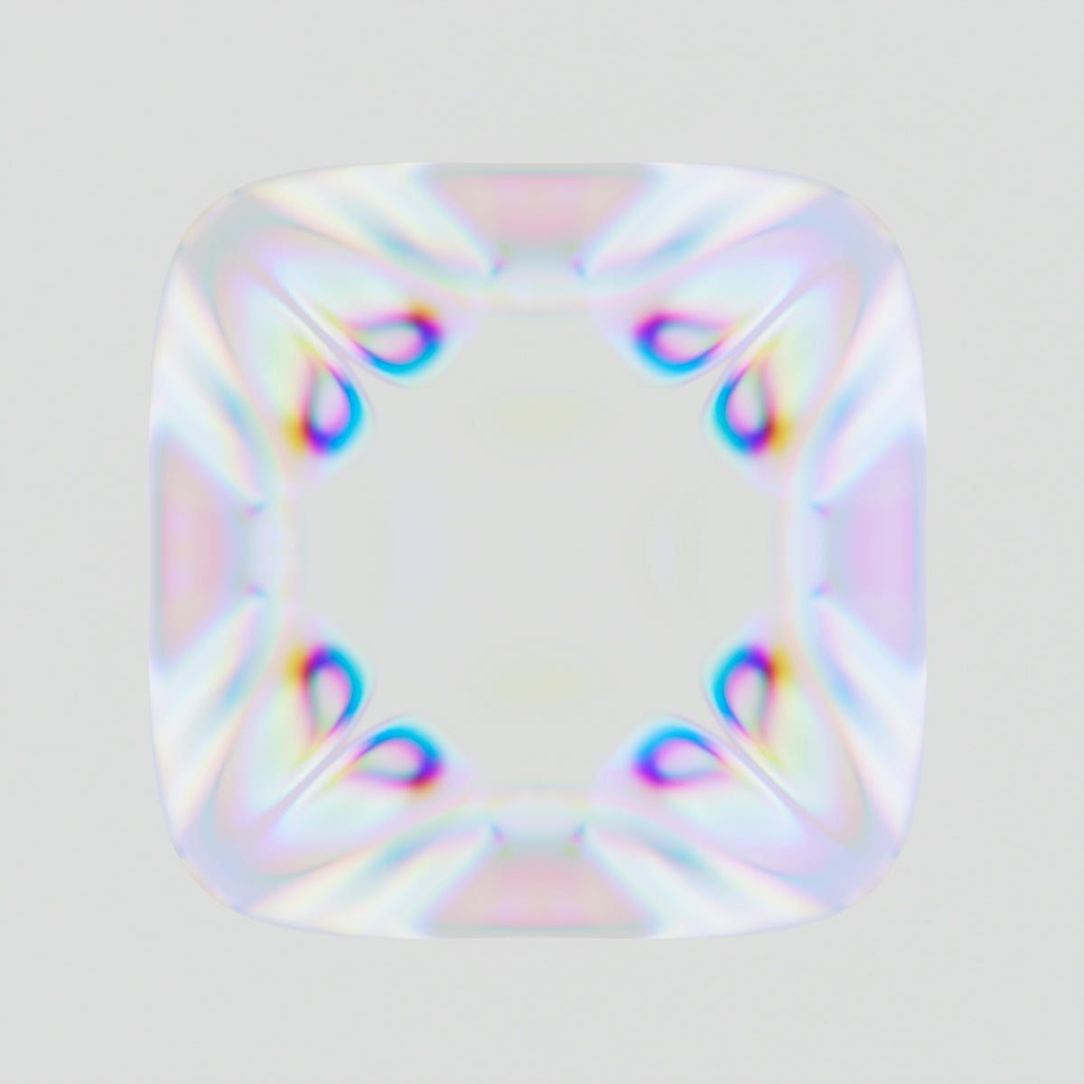 A beautiful diamond with colorful reflections.