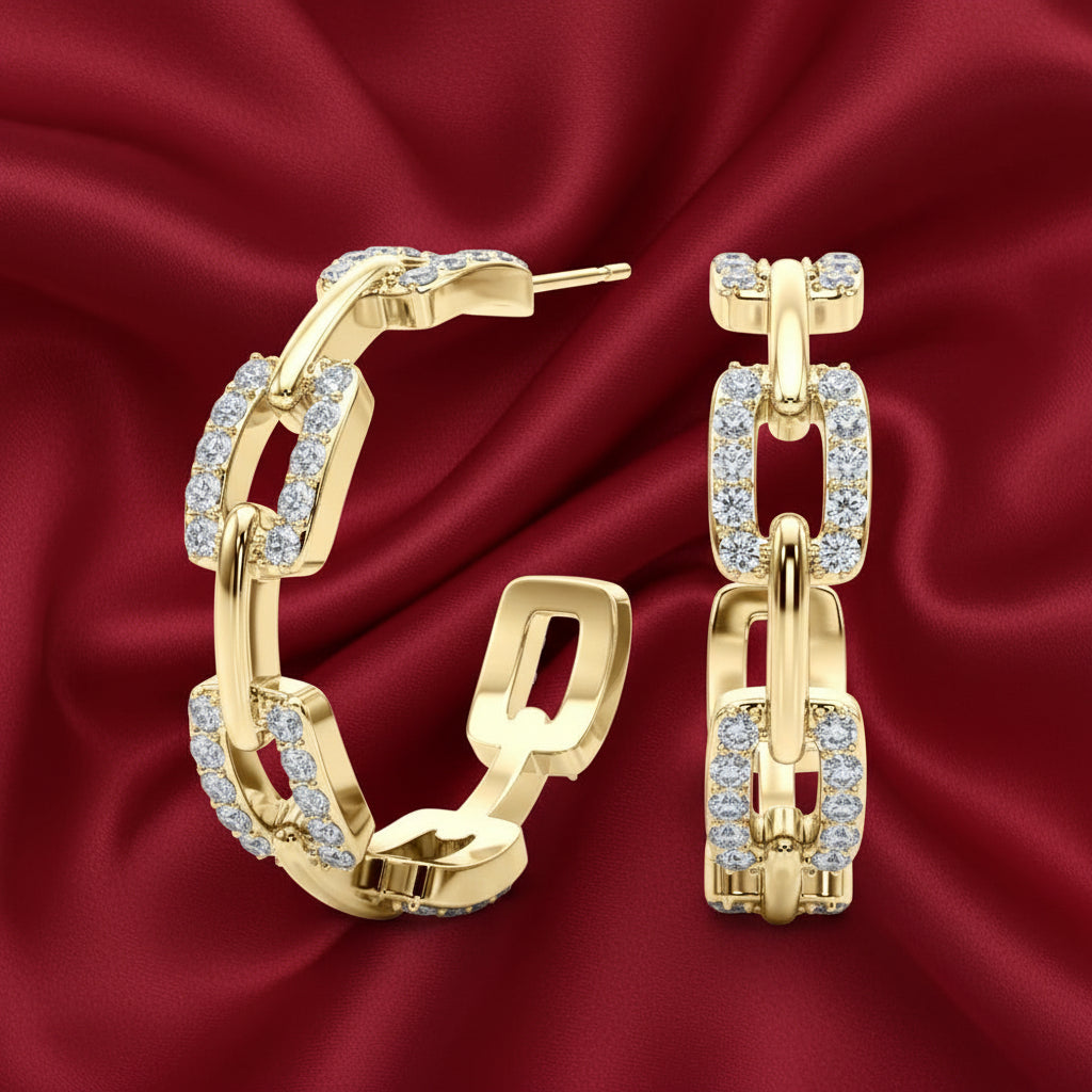 Link & Luster Chain Earrings