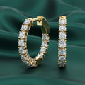 Inside Out Diamond Hoops