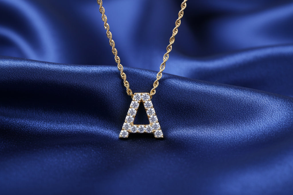 Diamond Letter Necklace
