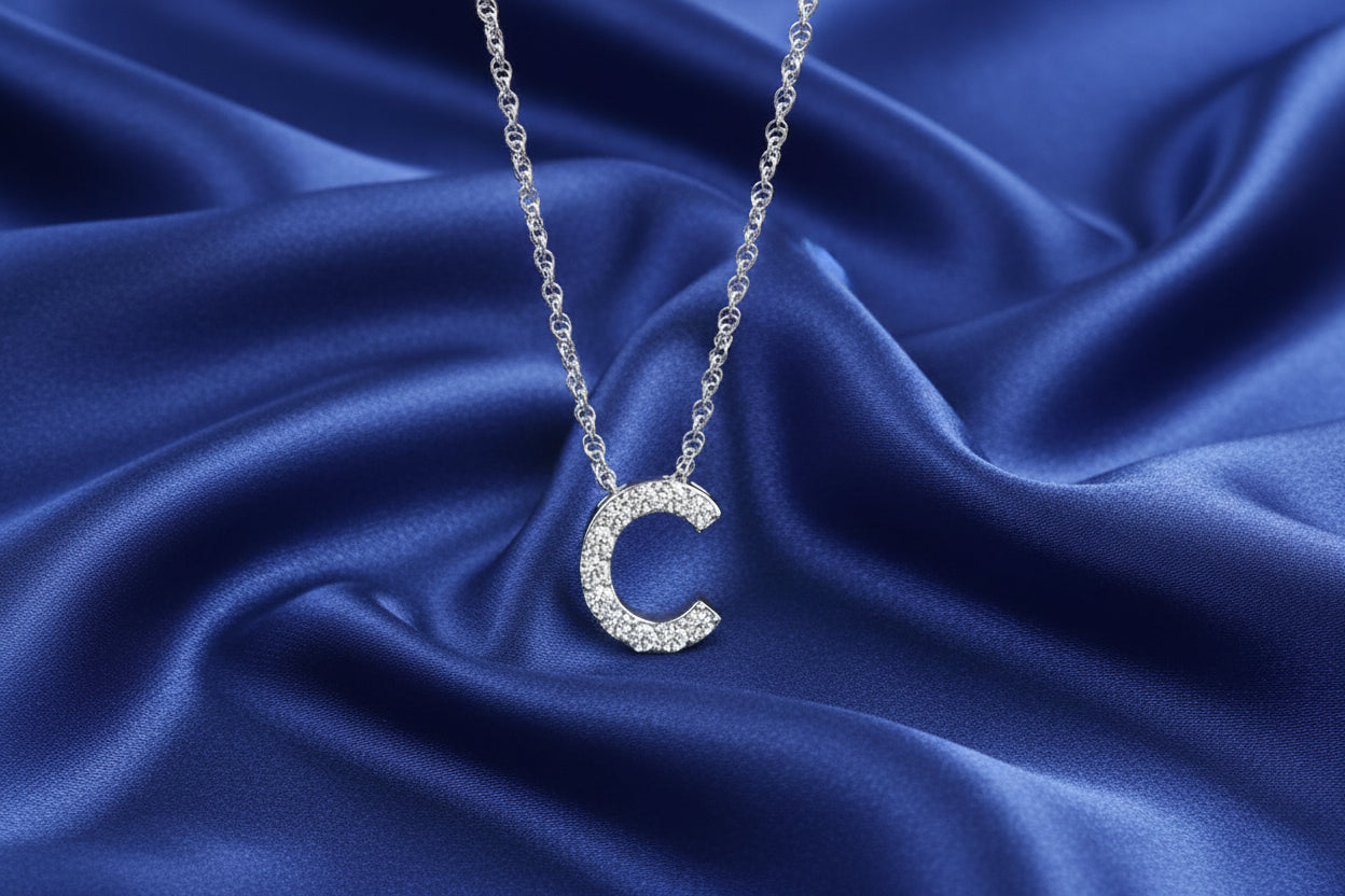 Diamond Letter Necklace