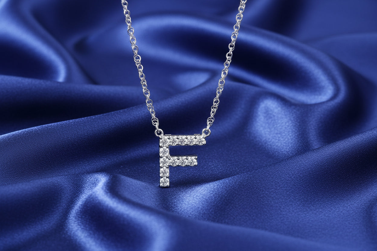 Diamond Letter Necklace