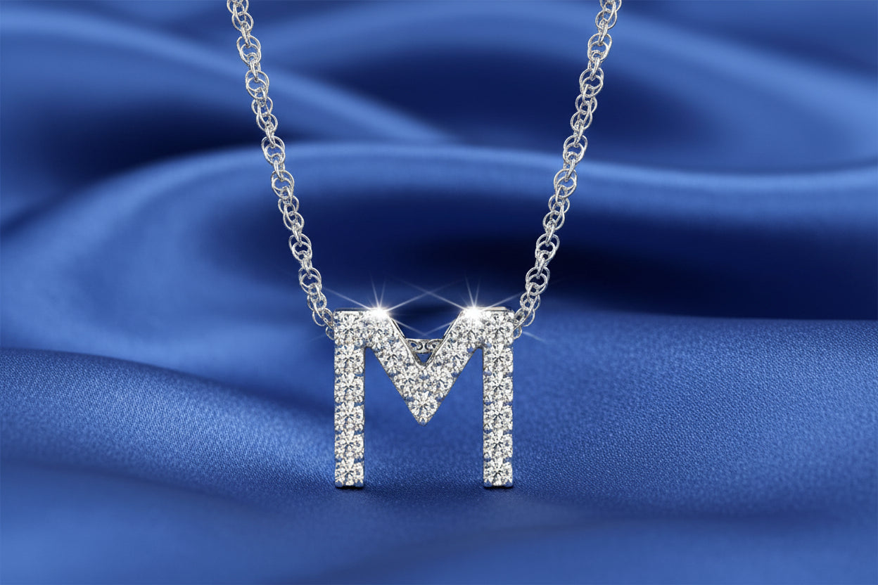Diamond Letter Necklace