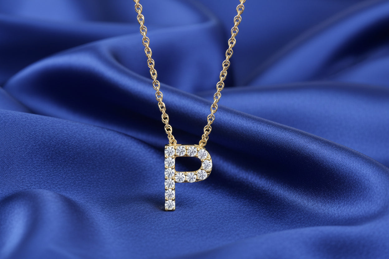 Diamond Letter Necklace