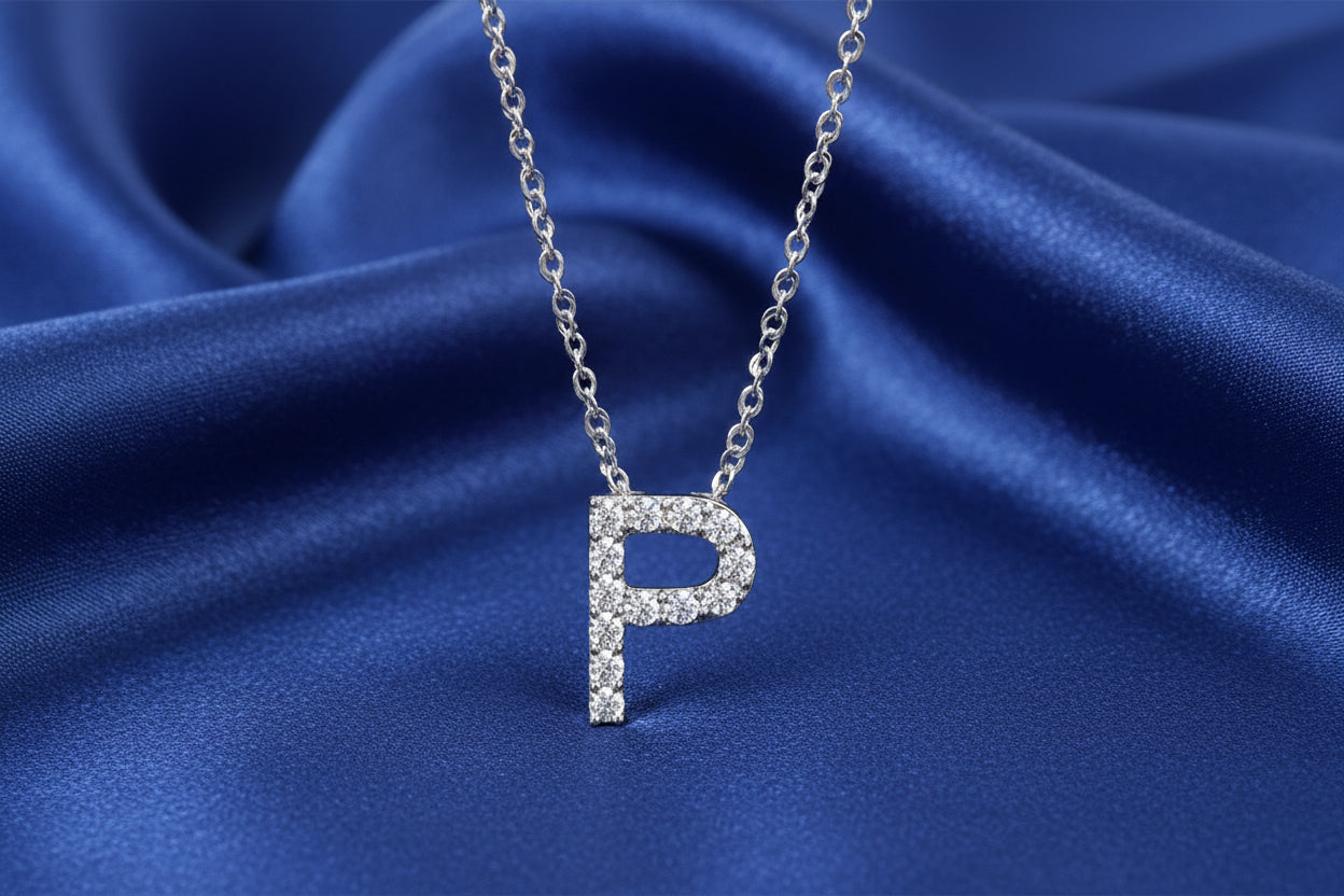 Diamond Letter Necklace