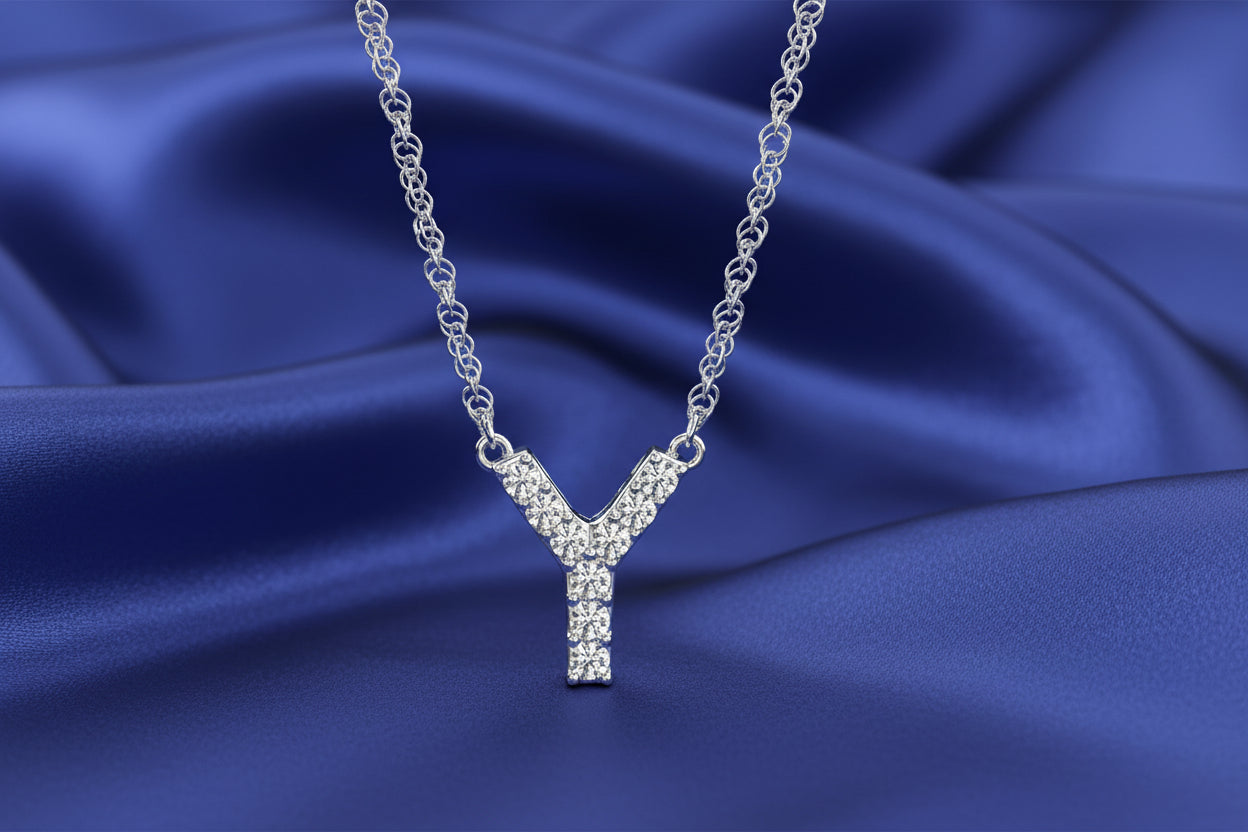 Diamond Letter Necklace