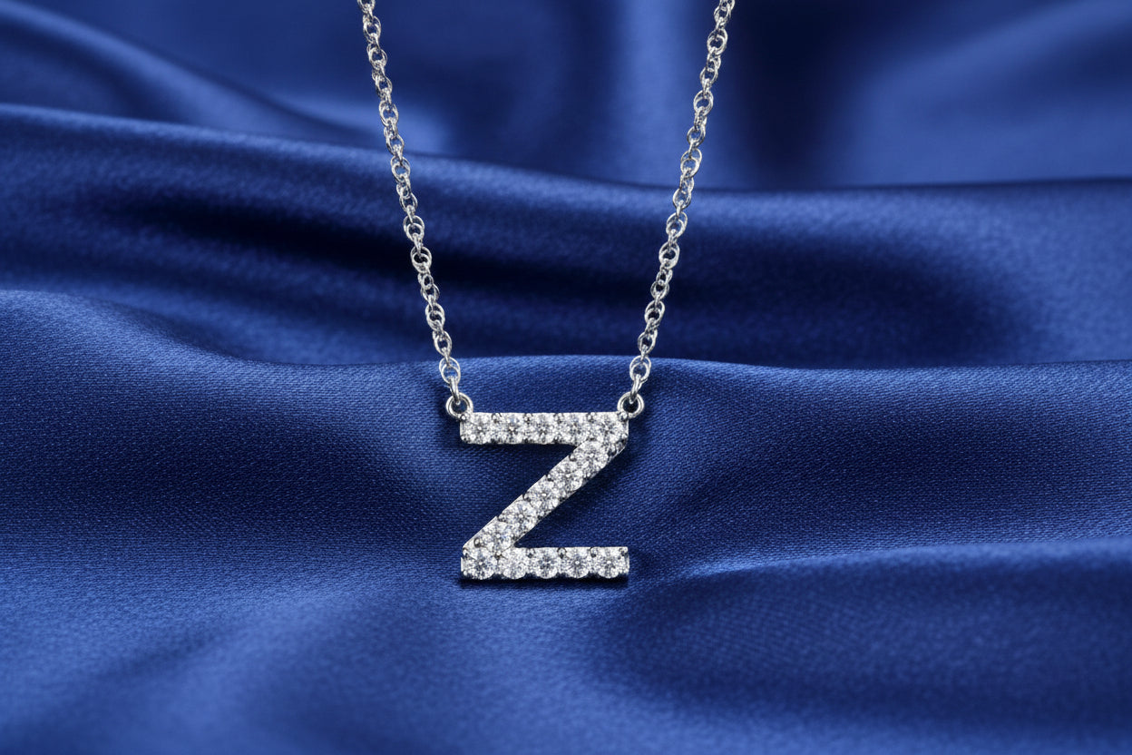 Diamond Letter Necklace
