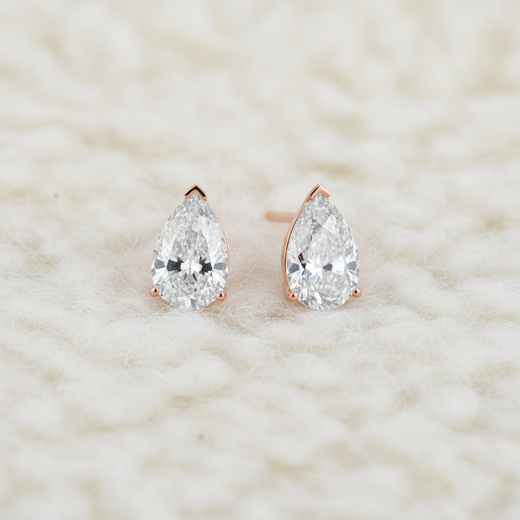 Classic Diamond Studs - 2.0 carat diamonds