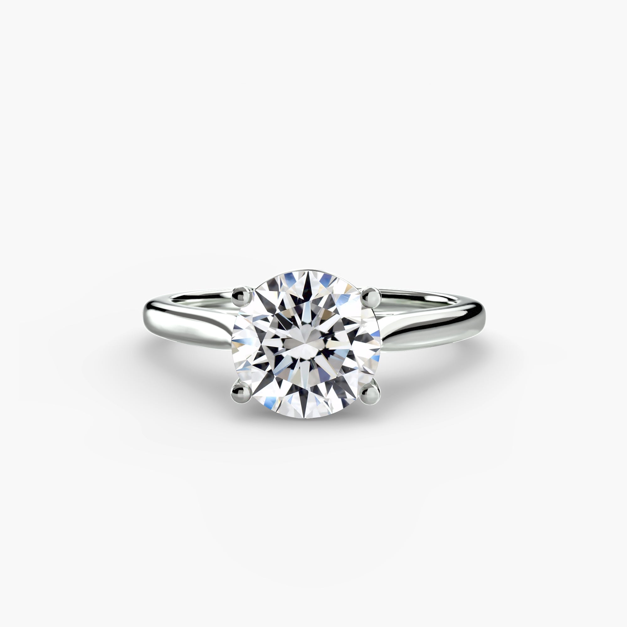 Modern Classic Solitaire Ring