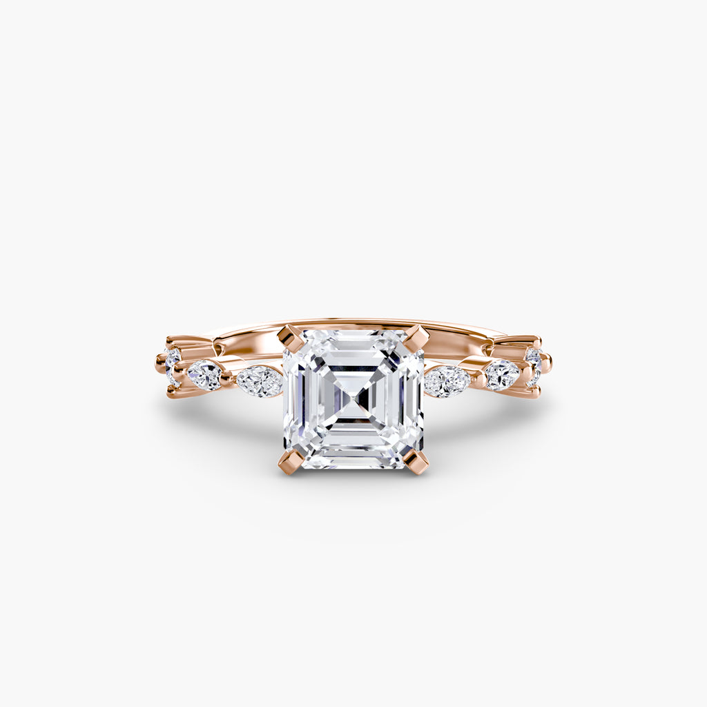 Dainty Band Diamond Ring