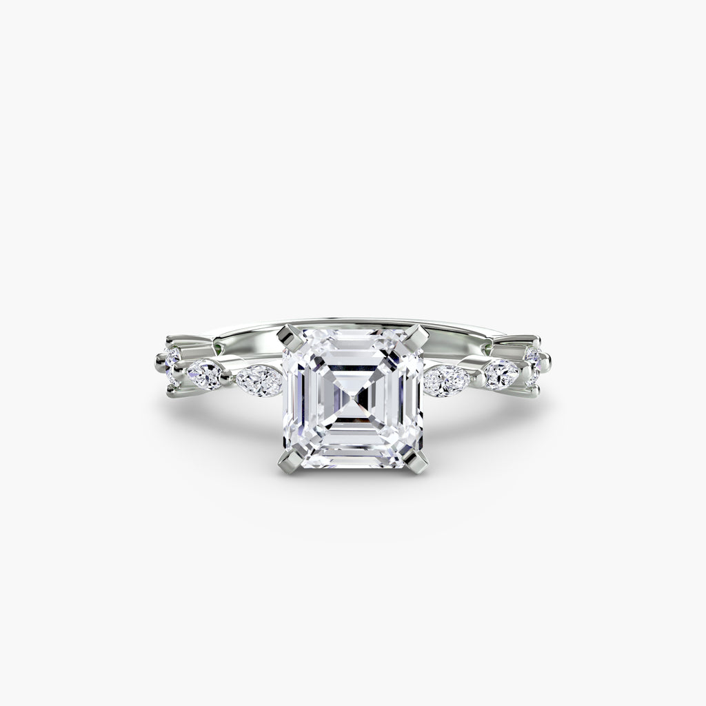 Dainty Band Diamond Ring