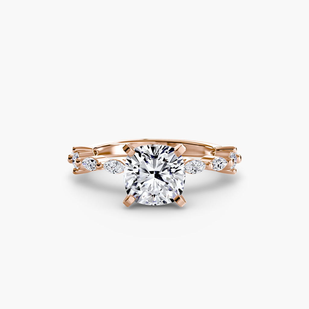 Dainty Band Diamond Ring