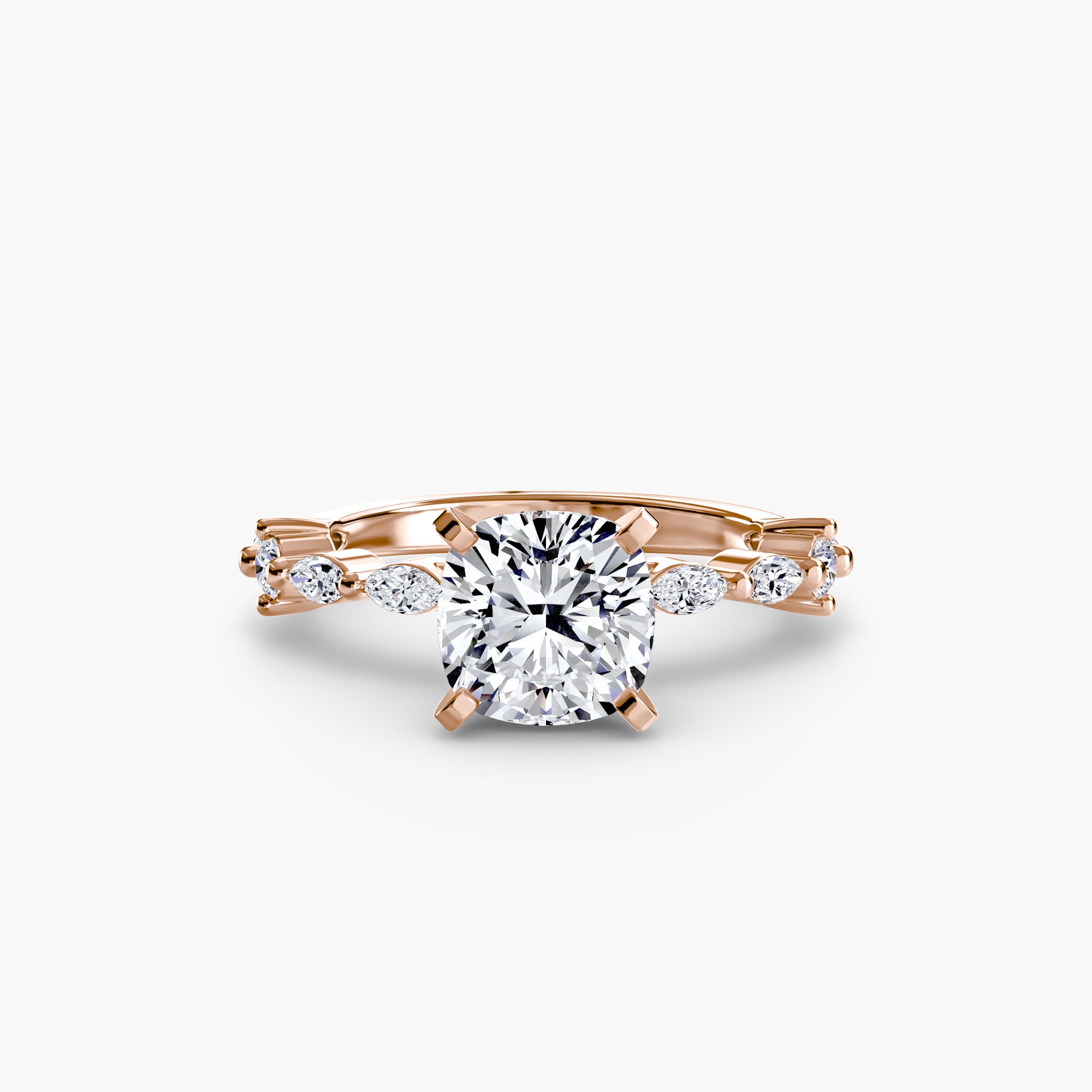 Dainty Band Diamond Ring