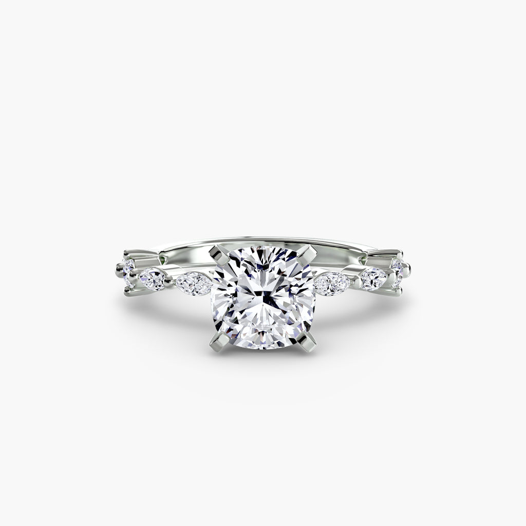 Dainty Band Diamond Ring