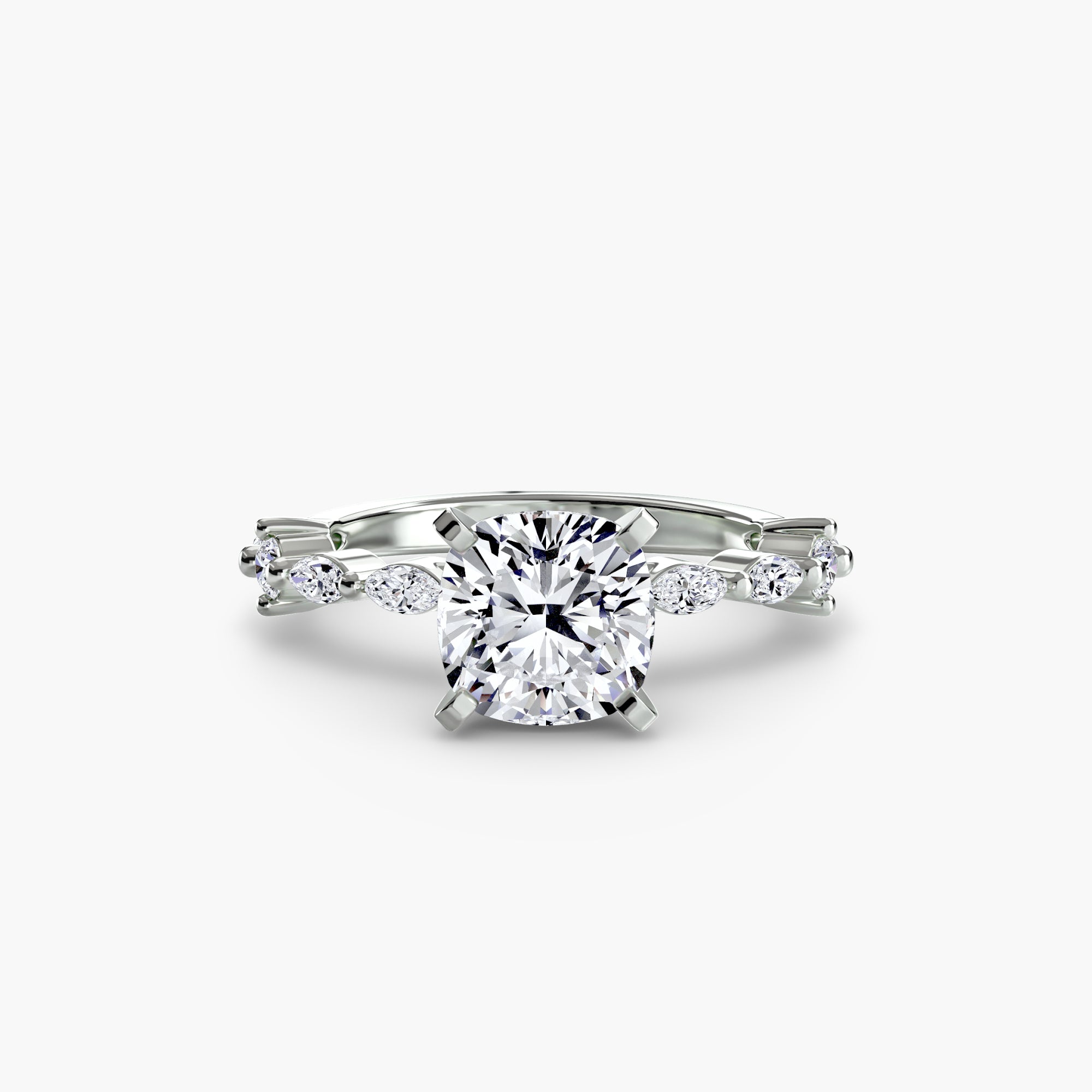 Dainty Band Diamond Ring