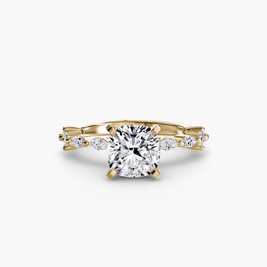 Dainty Band Diamond Ring