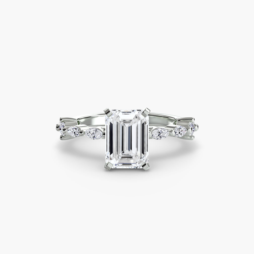 Dainty Band Diamond Ring