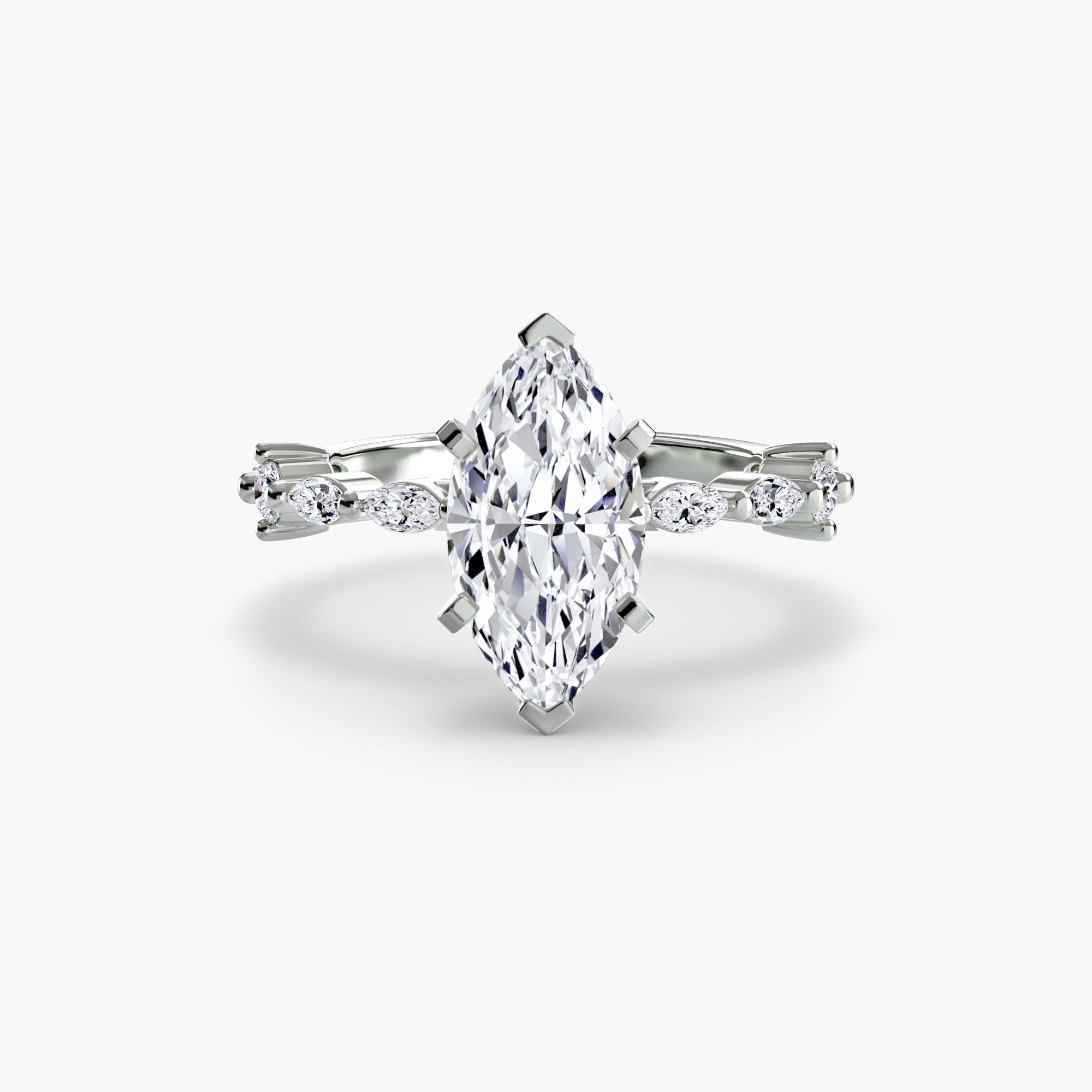 Dainty Band Diamond Ring