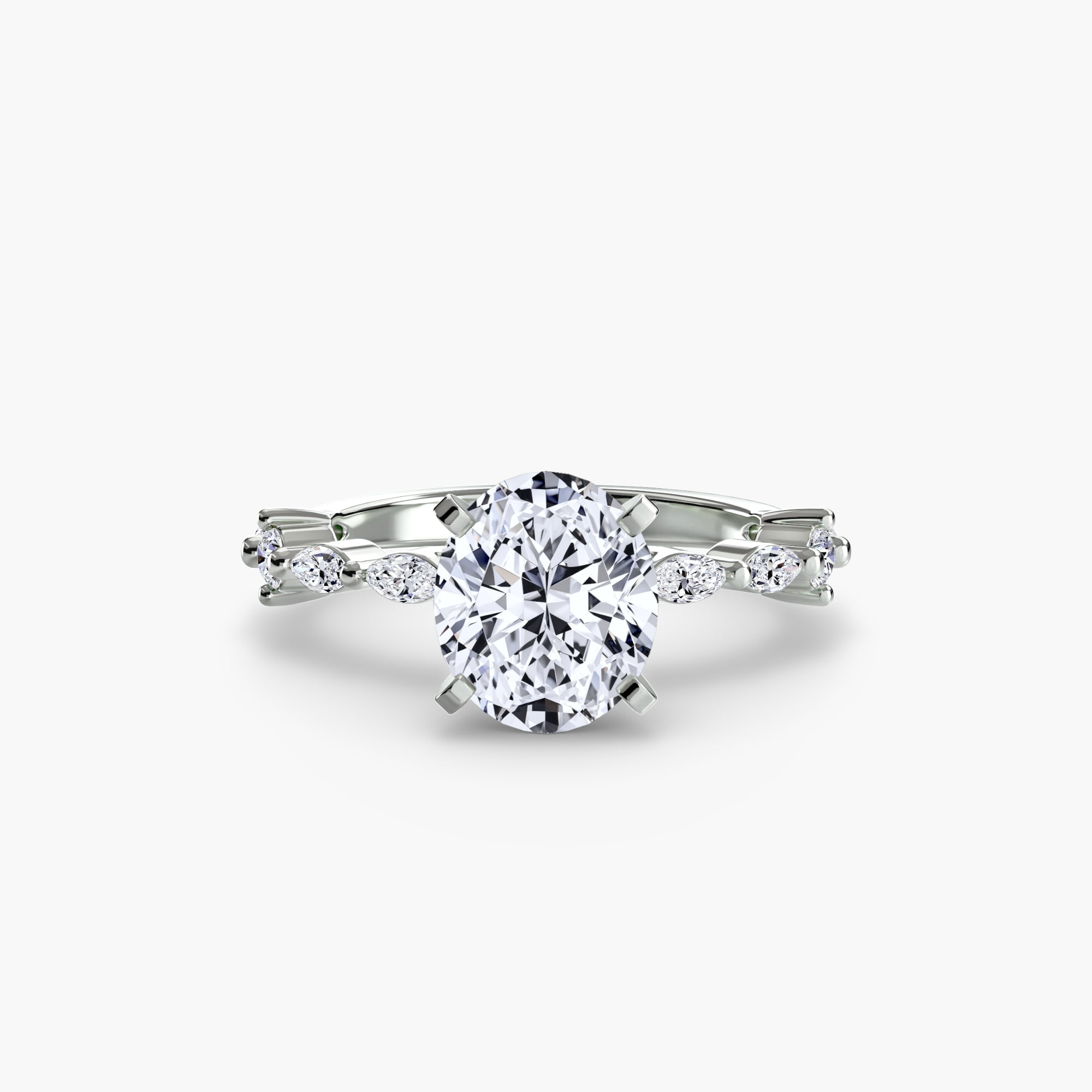 Dainty Band Diamond Ring