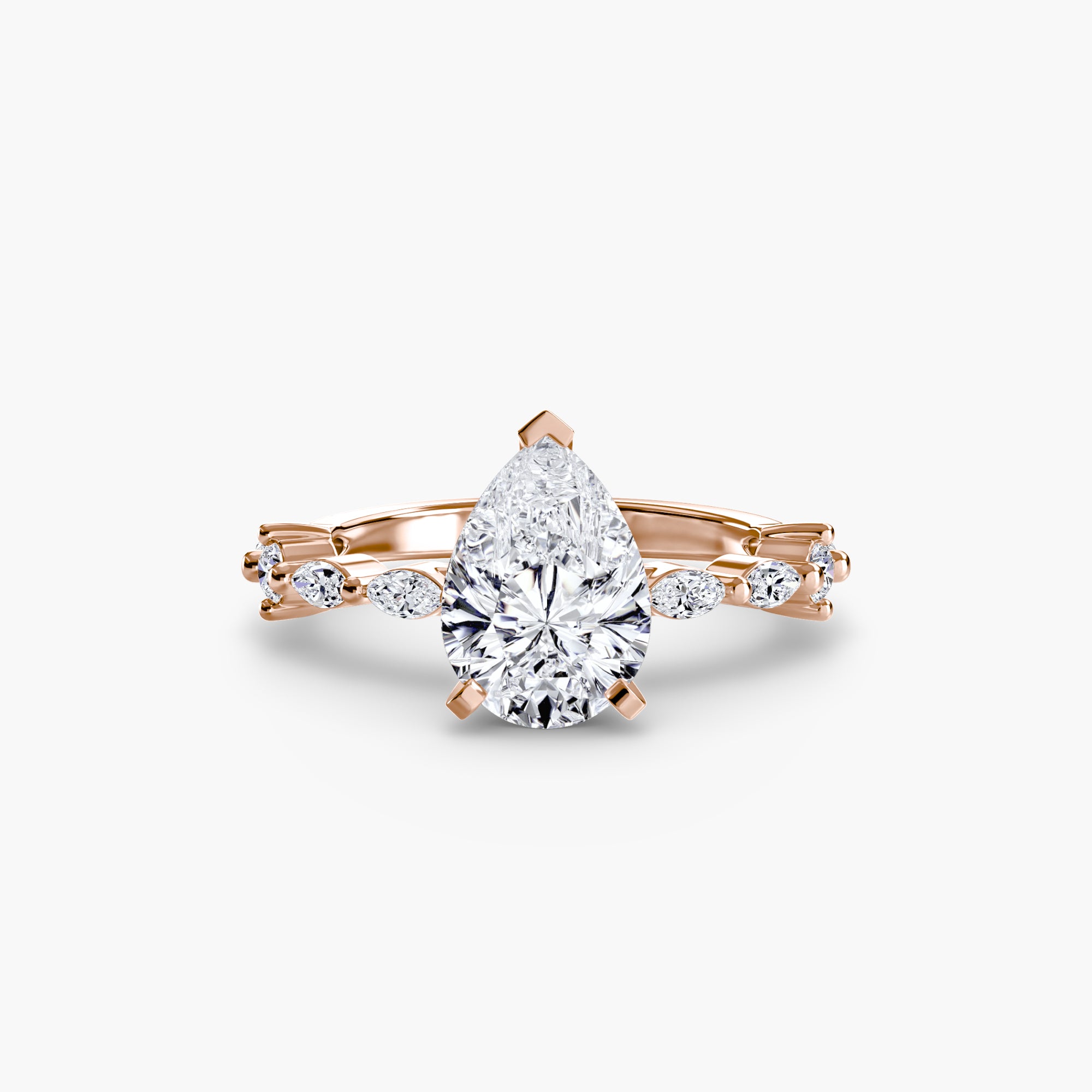 Dainty Band Diamond Ring
