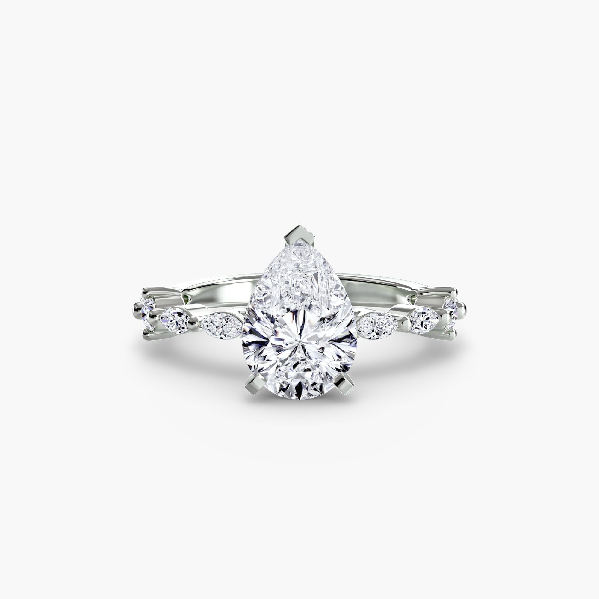 Dainty Band Diamond Ring