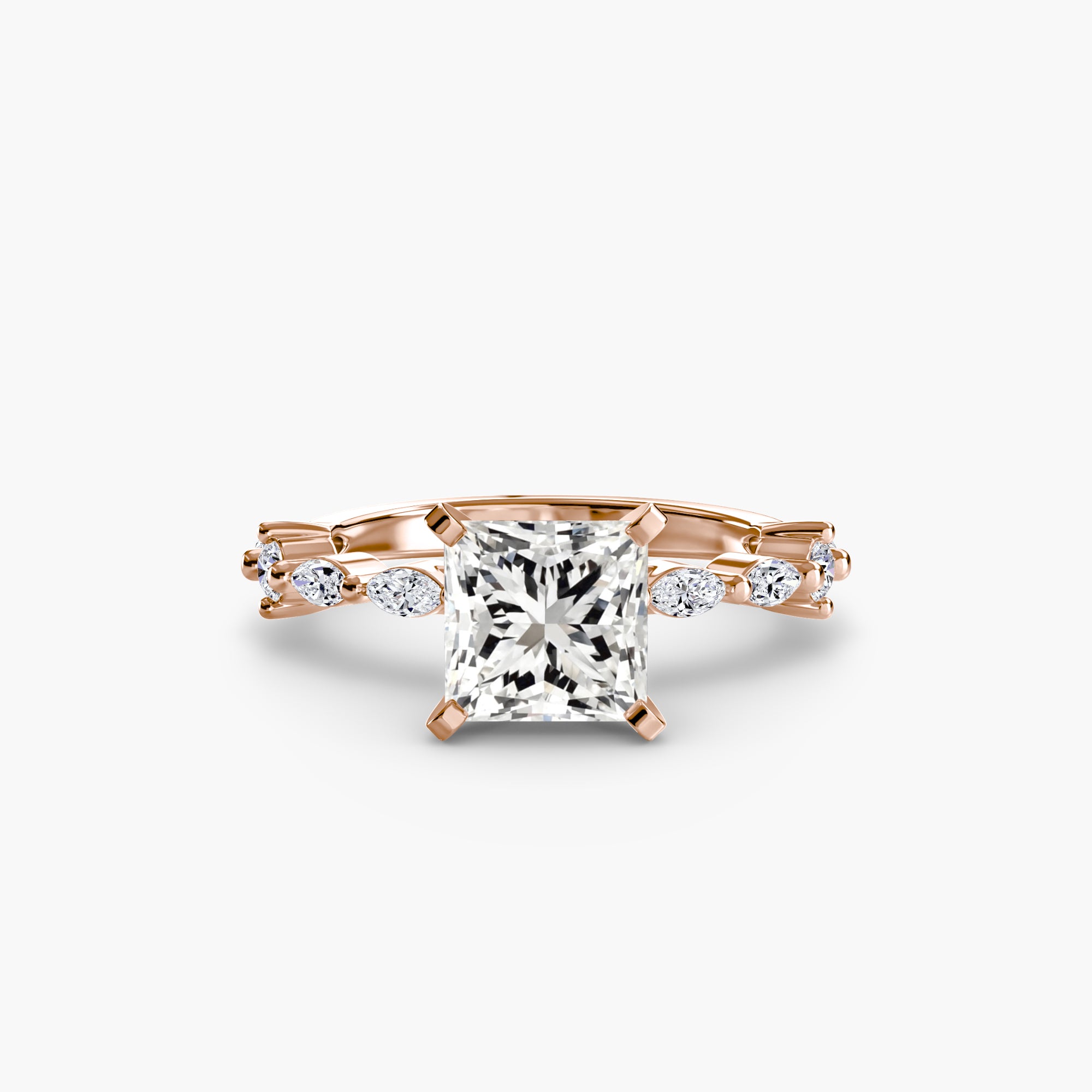 Dainty Band Diamond Ring