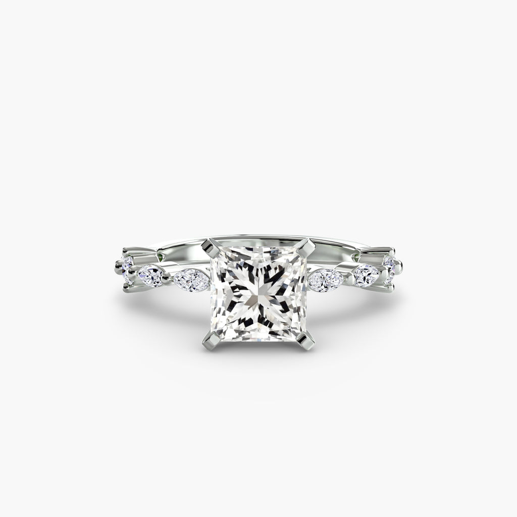 Dainty Band Diamond Ring