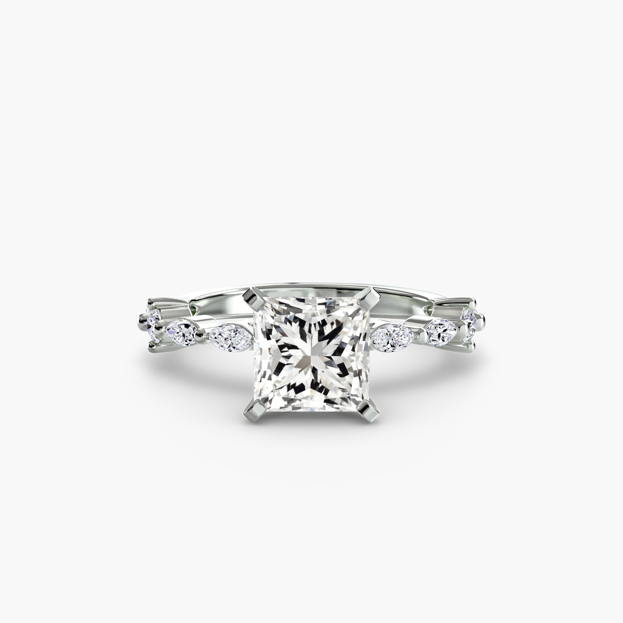 Dainty Band Diamond Ring