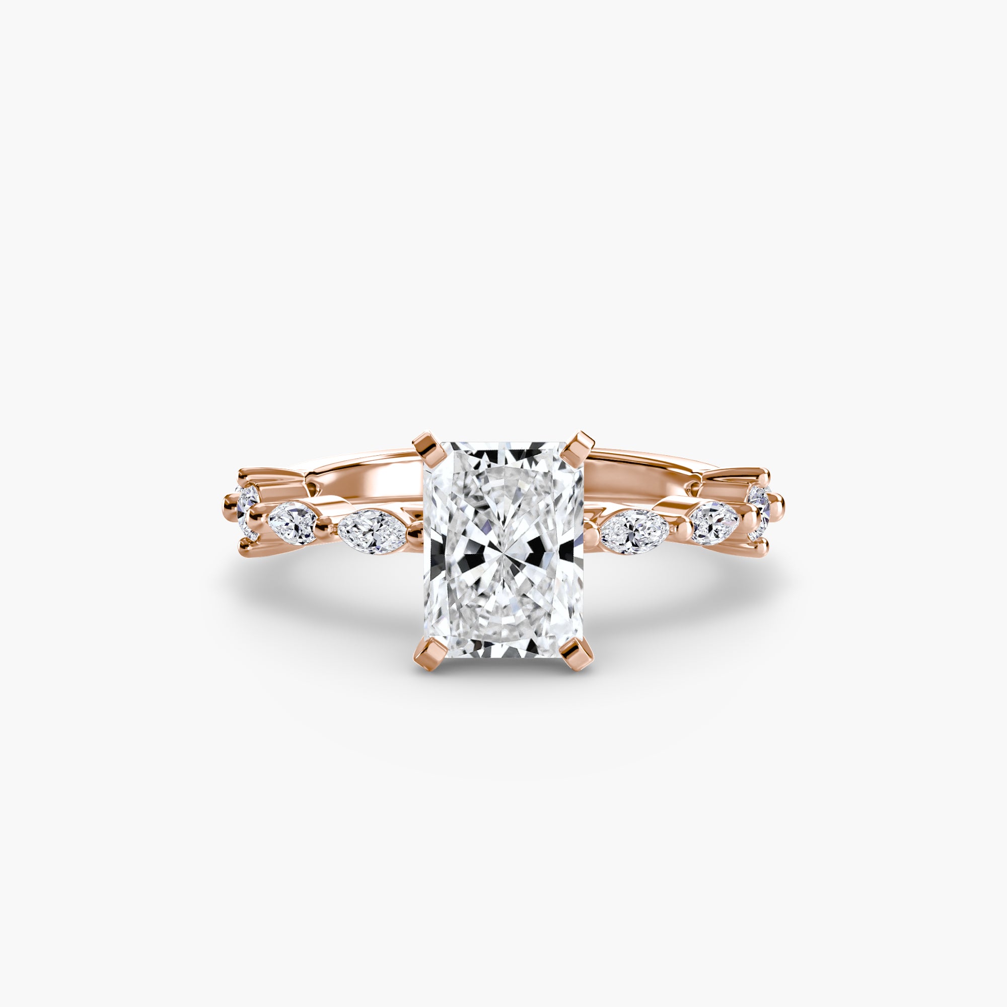 Dainty Band Diamond Ring