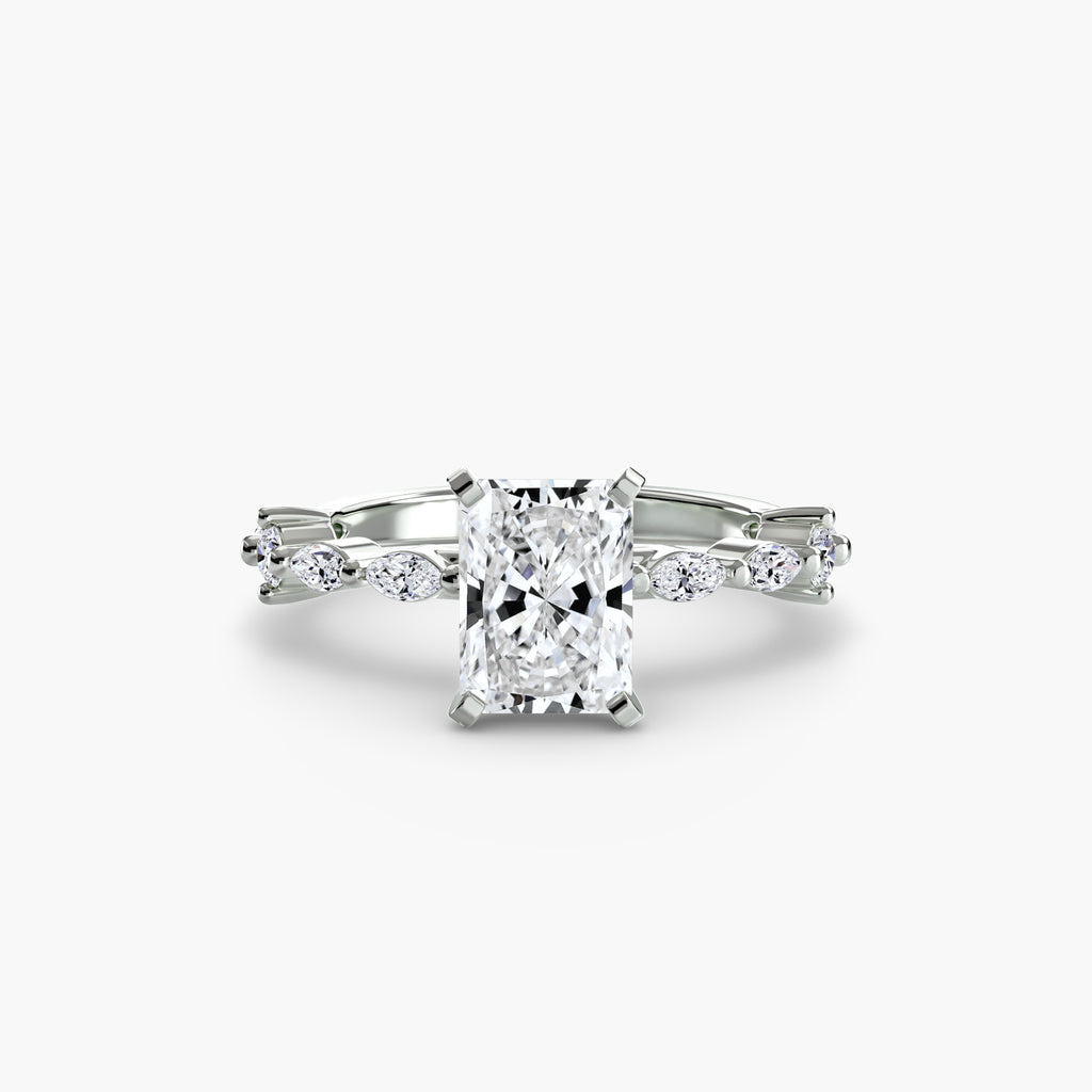 Dainty Band Diamond Ring