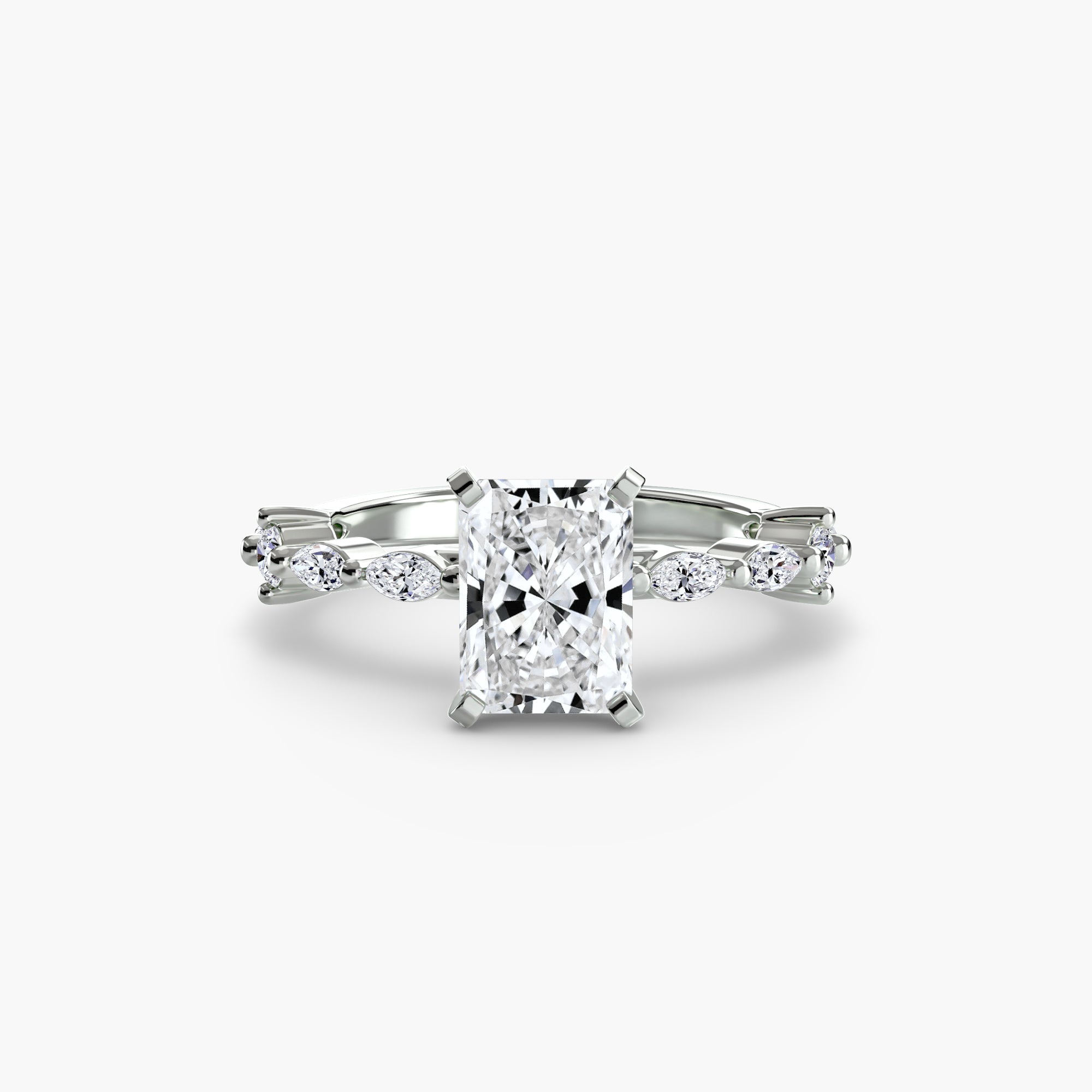 Dainty Band Diamond Ring