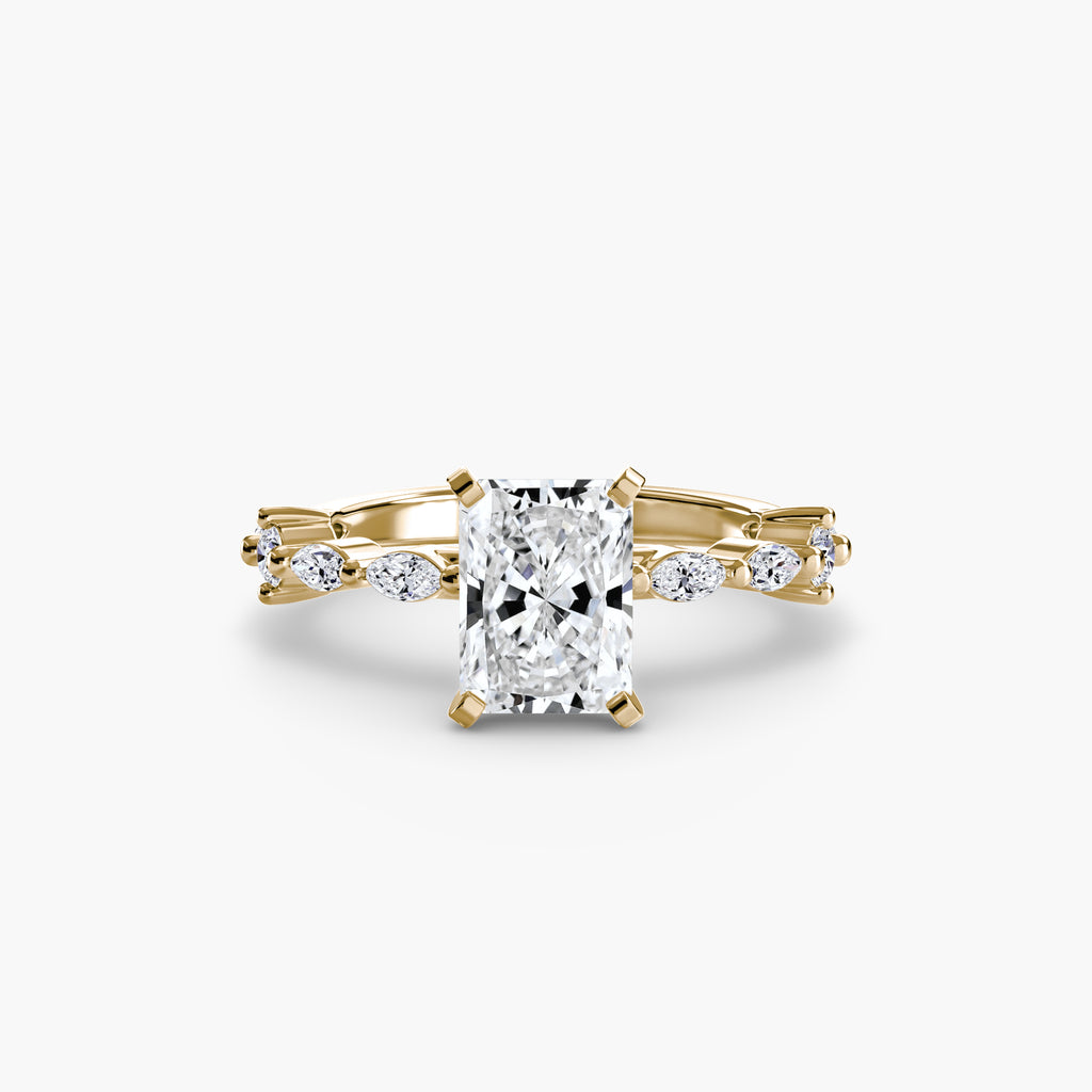 Dainty Band Diamond Ring