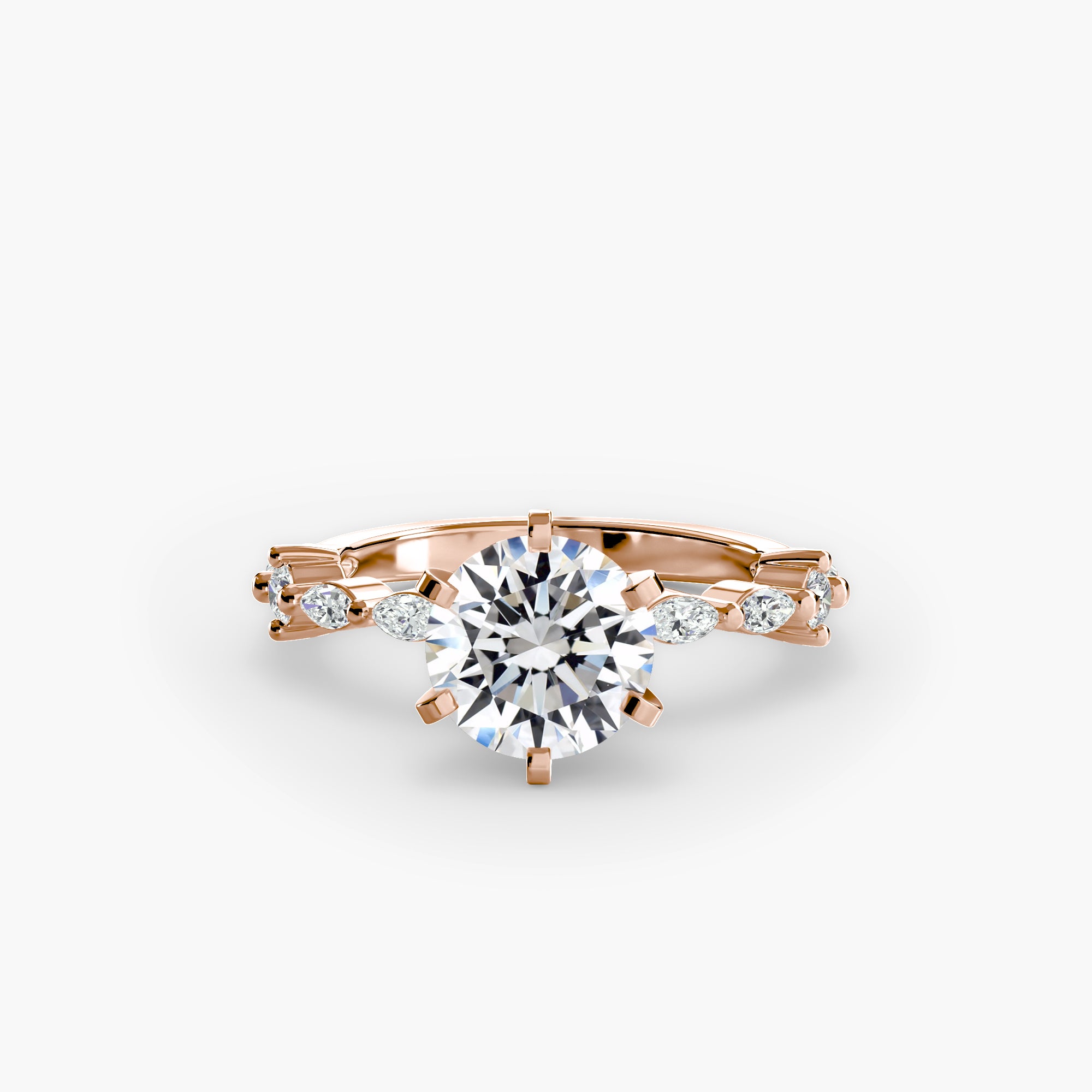 Dainty Band Diamond Ring