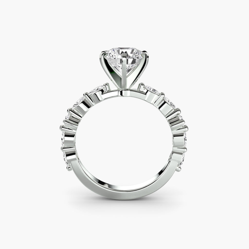 Dainty Band Diamond Ring