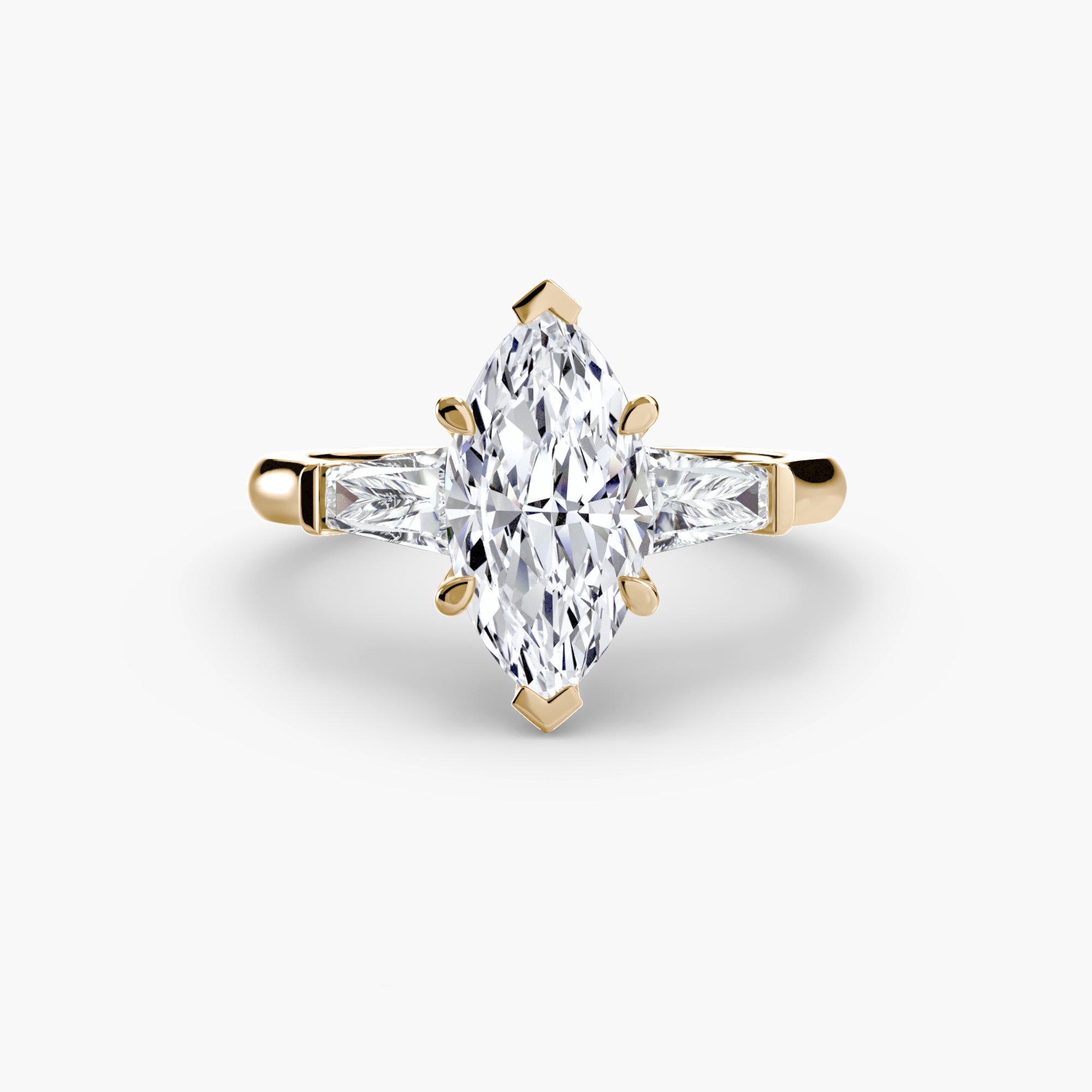 Baguette Trilogy Diamond Ring