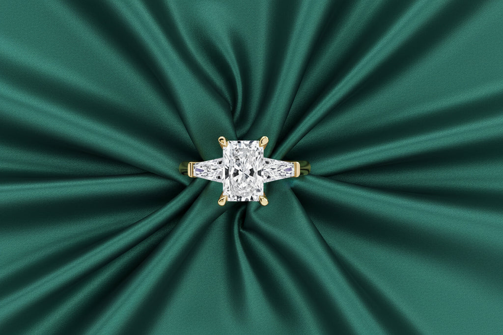 Radiant Diamond Trilogy Ring
