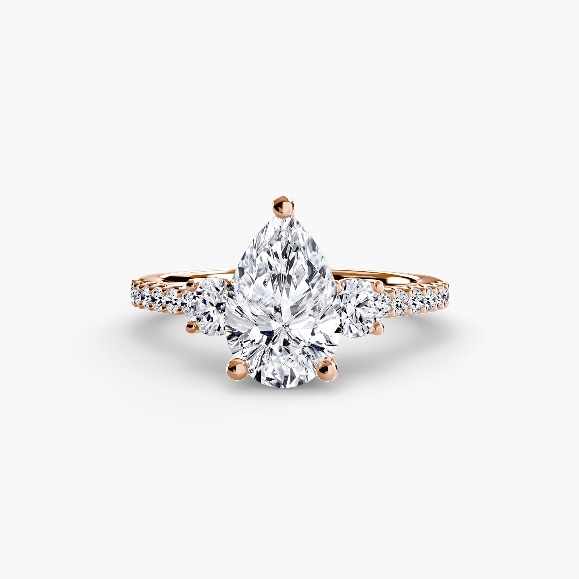 Dazzling Trilogy Pear Ring