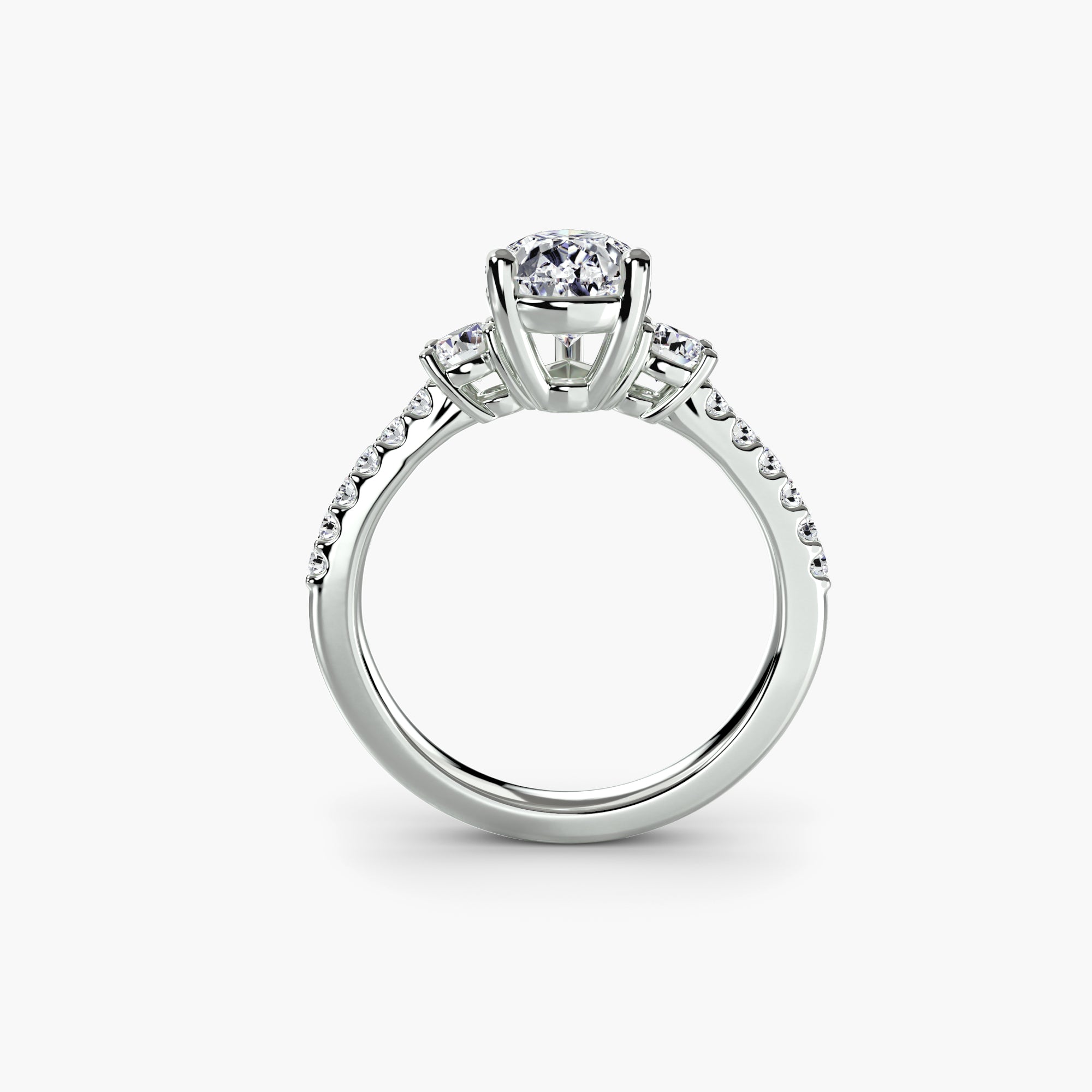 Dazzling Trilogy Pear Ring