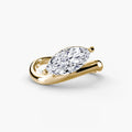 Curved Band Marquise Ring