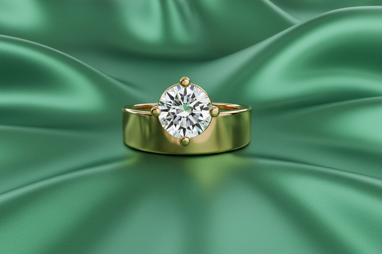 Statement Band Round Ring