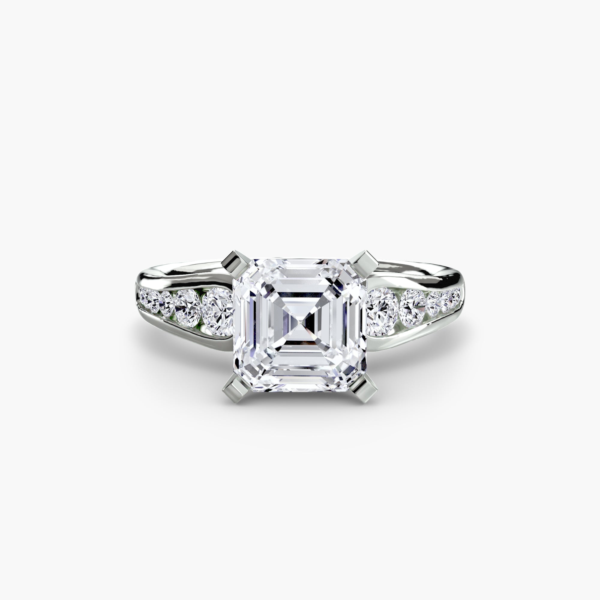 Descending Channel Set Diamond Ring