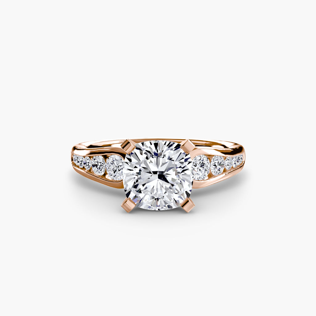 Descending Channel Set Diamond Ring
