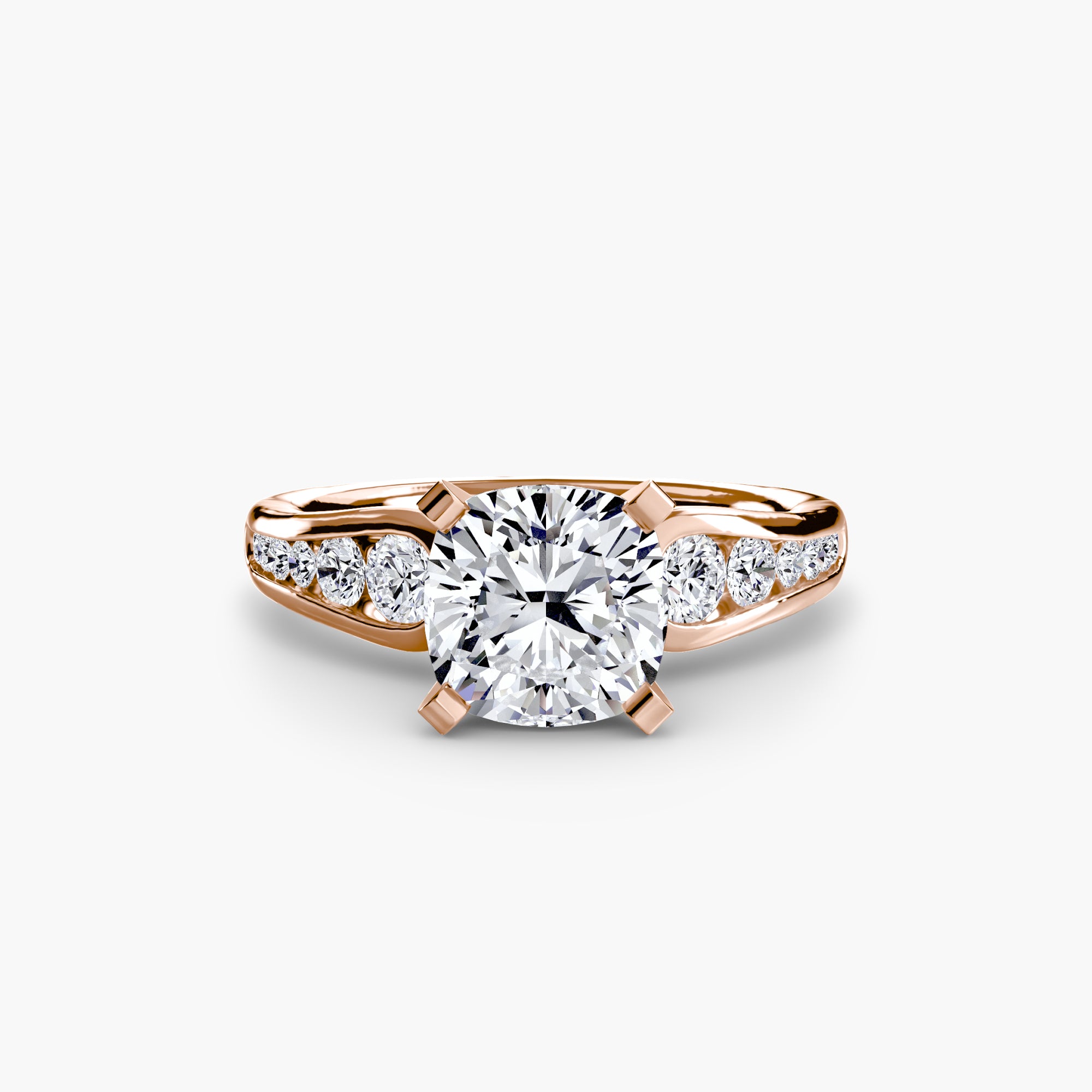 Descending Channel Set Diamond Ring