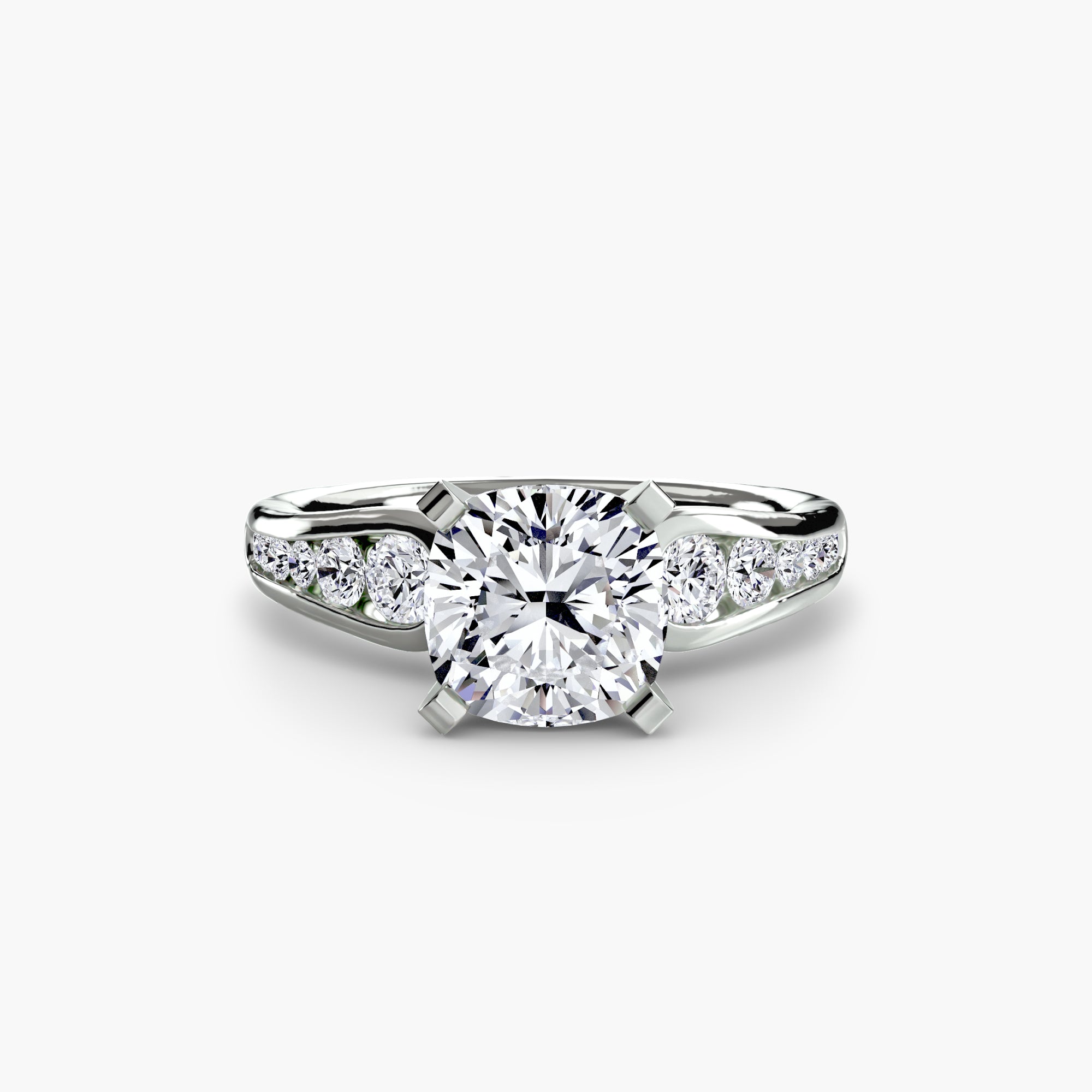 Descending Channel Set Diamond Ring