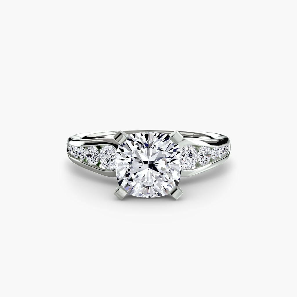 Descending Channel Set Diamond Ring