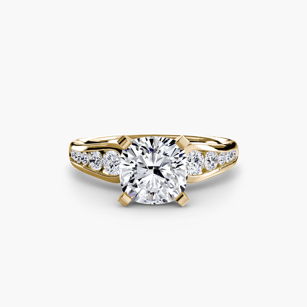 Descending Channel Set Diamond Ring