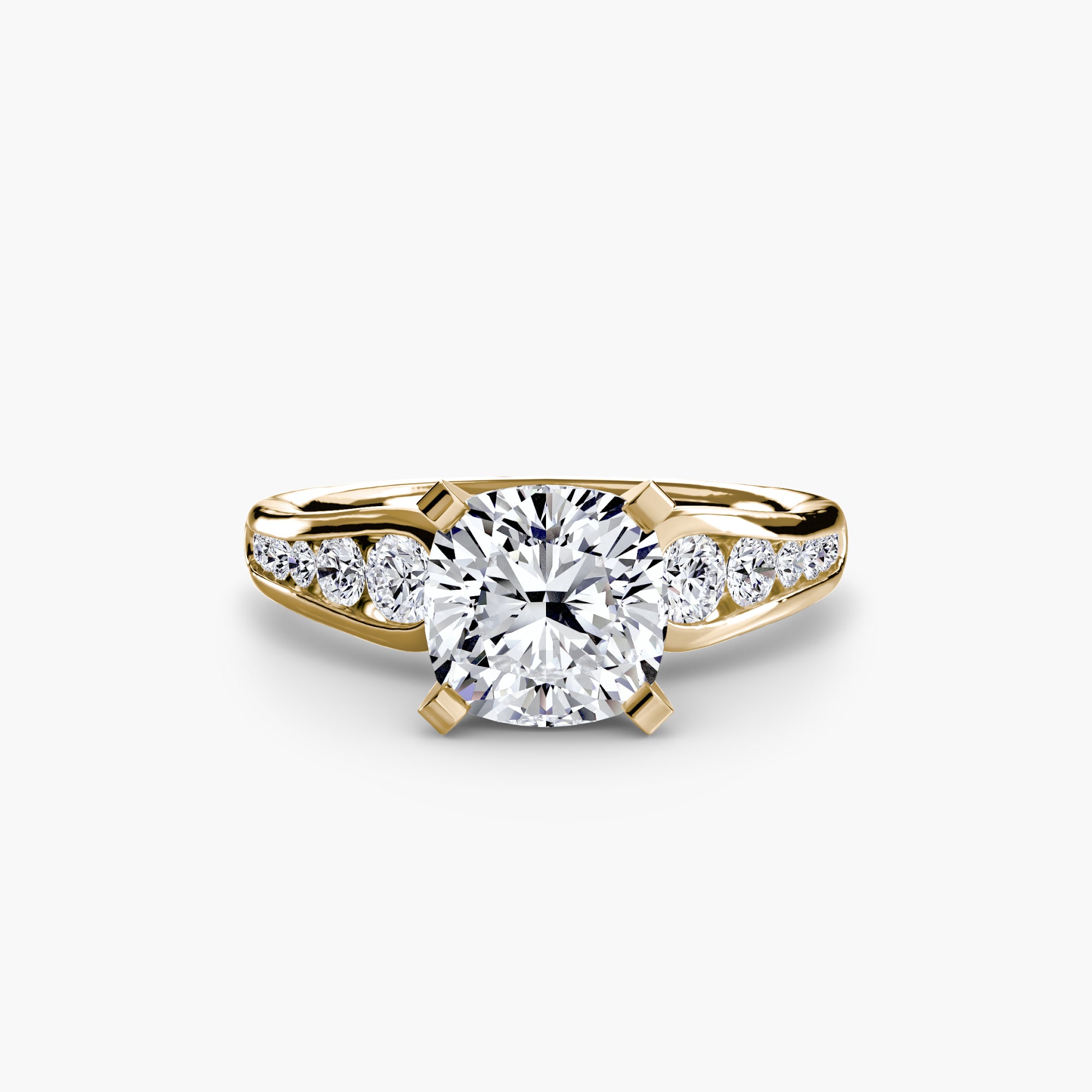 Descending Channel Set Diamond Ring