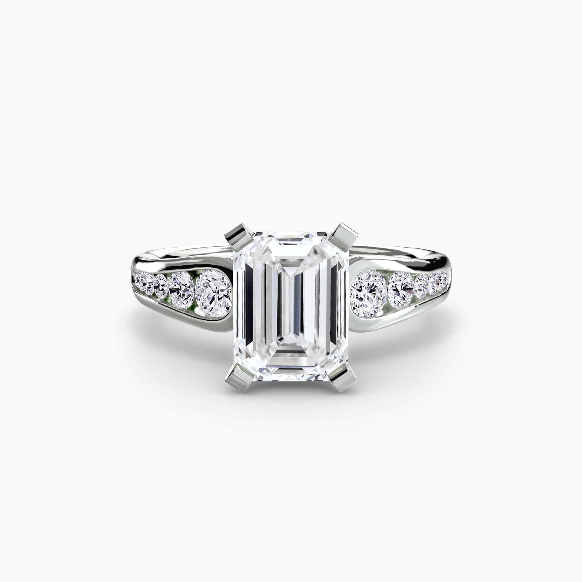 Descending Channel Set Diamond Ring