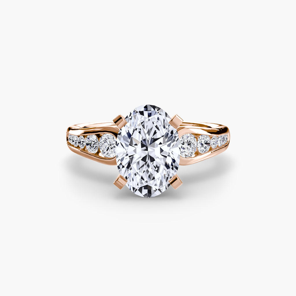 Descending Channel Set Diamond Ring