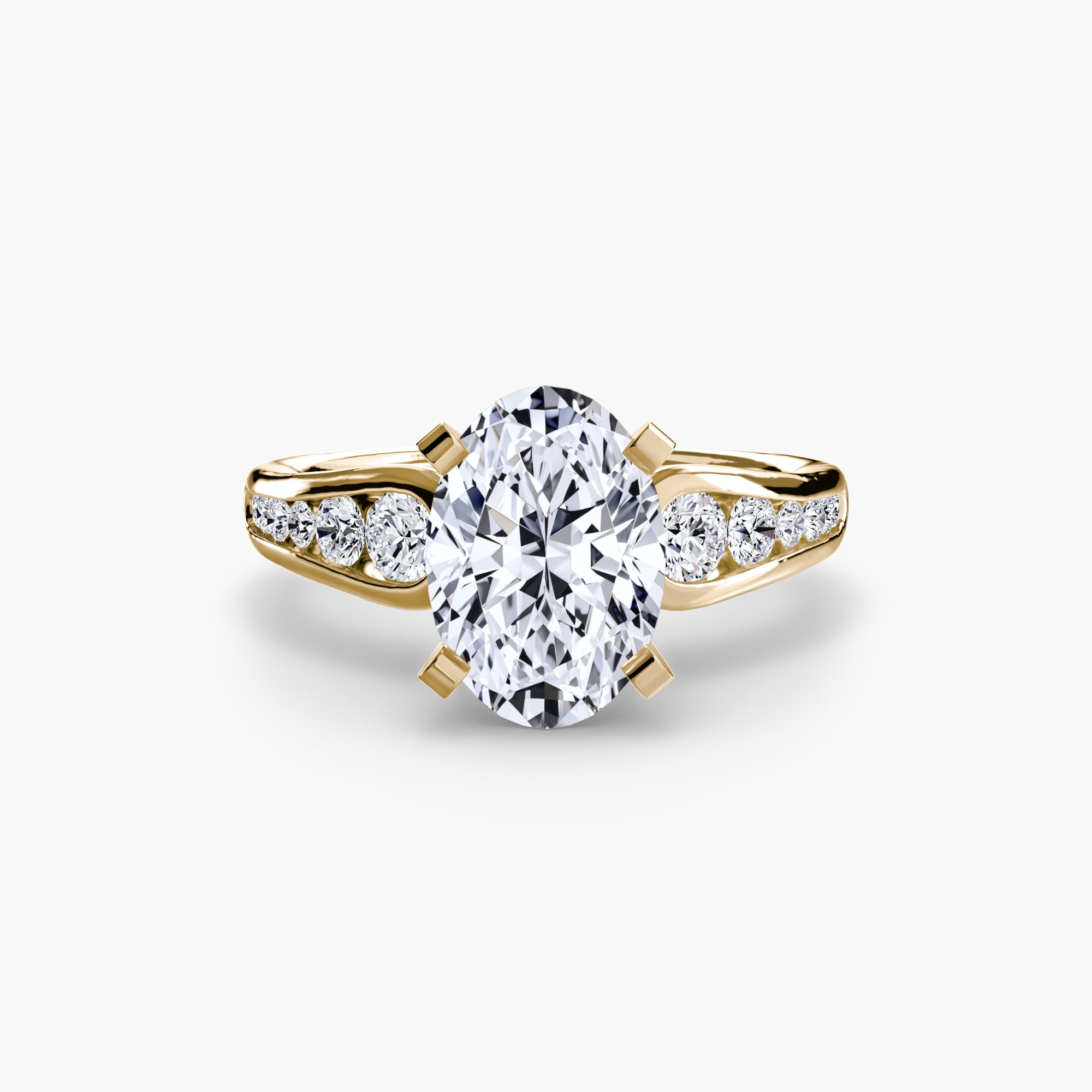 Descending Channel Set Diamond Ring